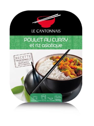 Poulet au curry et riz parfumé