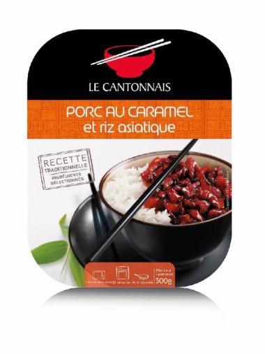 Porc au caramel et riz parfumé